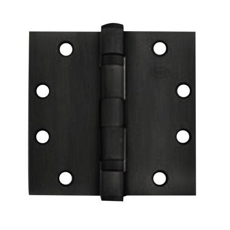 IVES 5-Knuckle Ball Bearing Full Mortise Hinge, For Medium Weight Doors < 150 lbs., 4-1/2-in x 4-1/2-in 5BB1 4.5X4.5 B-BLK TW8 CON